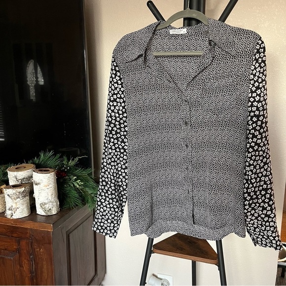 Equipment Femme Luis Floral Print Silk Blouse - Size M - Picture 1 of 5